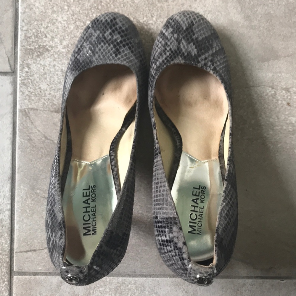 Michael Kors snakeskin heels